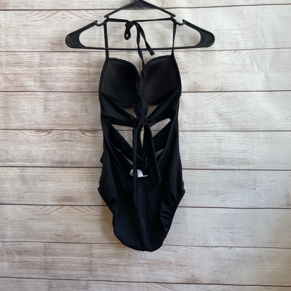 MAGICSUIT BLACK ONE PIECE SWIMSUIT‎ WITH CUT OUTS ON FRONT